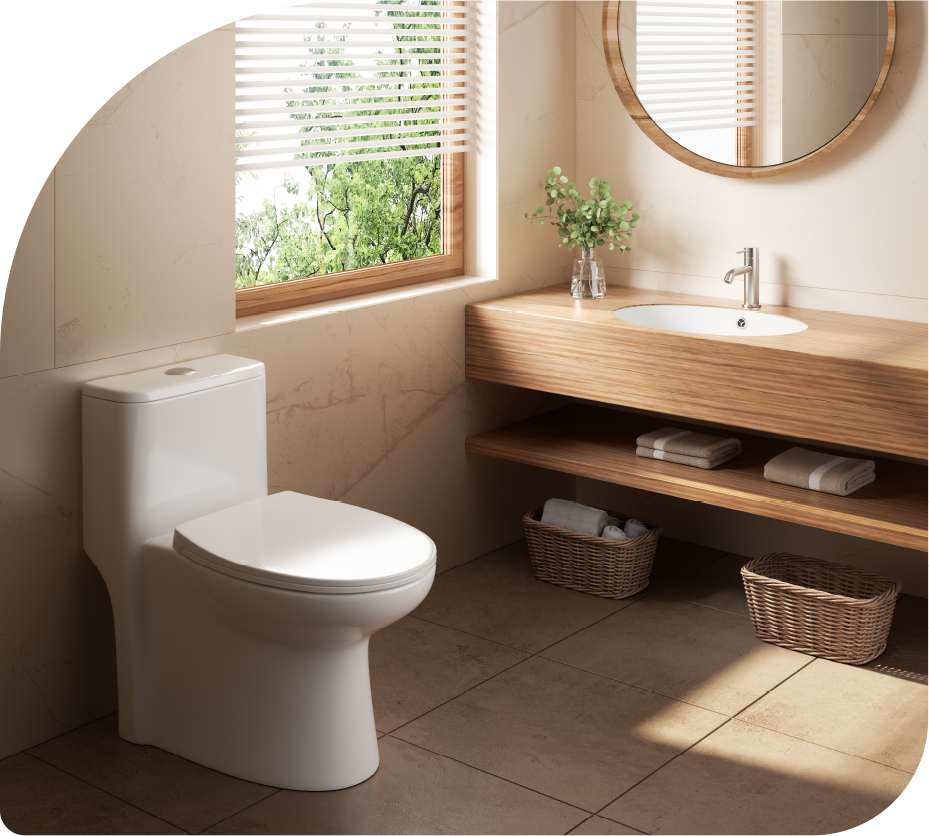 Bright Minimalist Bathroom