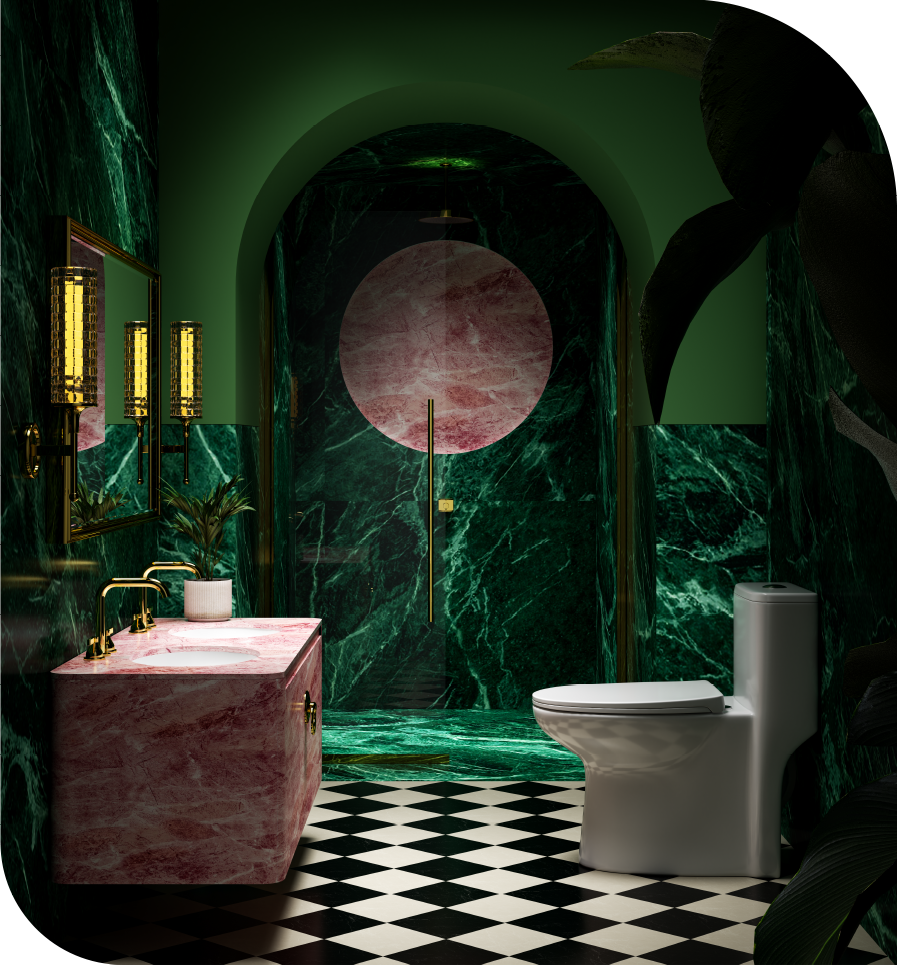 Colourful Bathroom Design